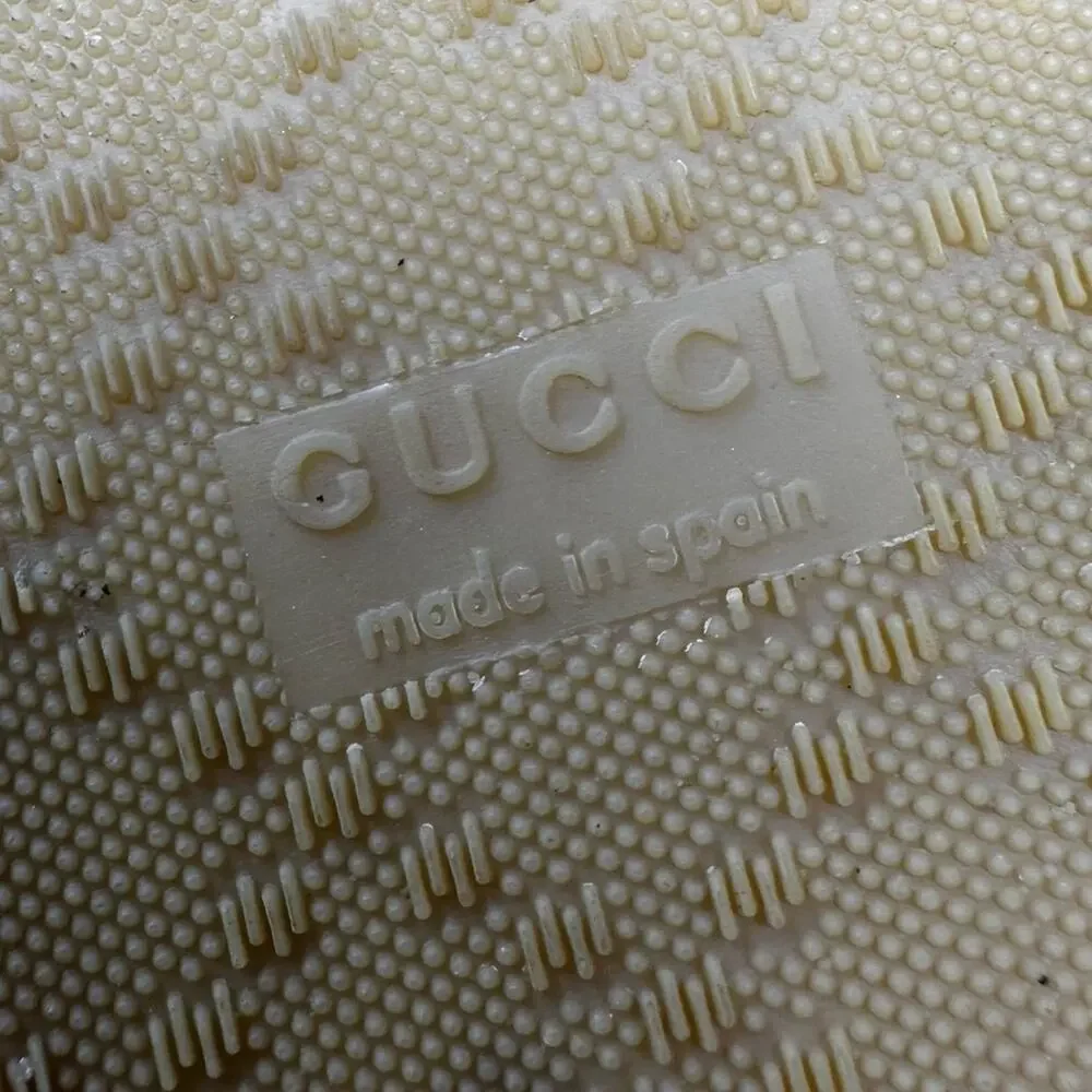 Gucci Guccissima Leather Espadrille Flats Womens Size EU 36.5